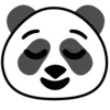 Panda emoji 😌