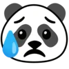 Panda emoji 😓
