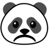 Panda emoji ☹️