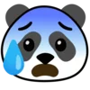 Panda emoji 😰