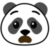 Panda emoji 😯