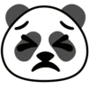Panda emoji 😣