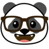 Panda emoji 🤓