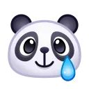 Panda Emoji emoji 🥲