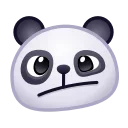 Эмодзи Panda Emoji 🫤