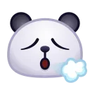 Емодзі Panda Emoji 😮‍💨