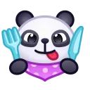 Емодзі Panda Emoji 🍴
