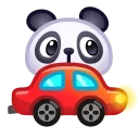 Стікер Panda Emoji 🚗