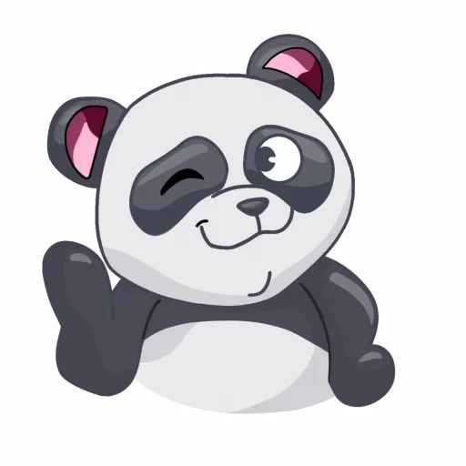 Telegram stikerlari Little Panda