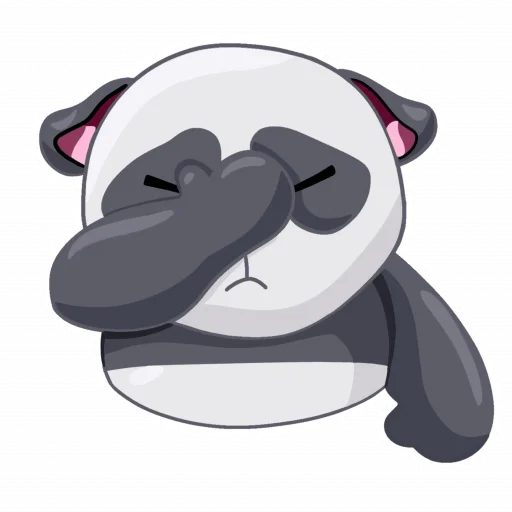 Telegram Sticker «Little Panda» 🤦‍♂️