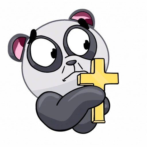Telegram Sticker «Little Panda» 😨