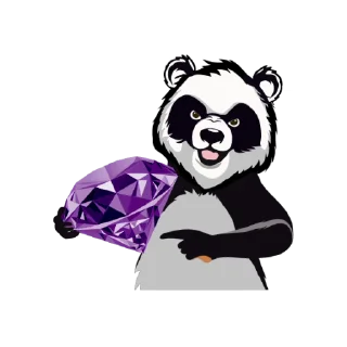 Panda Swap Sol stiker 💎