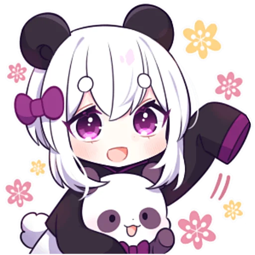 Панда-тян 2  emoji 👋