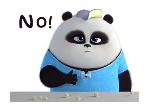 Эмодзи Naughty Panda Pange 😒