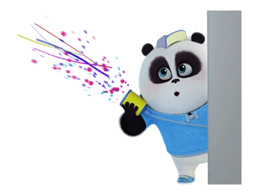 Стикер Naughty Panda Pange  🐼
