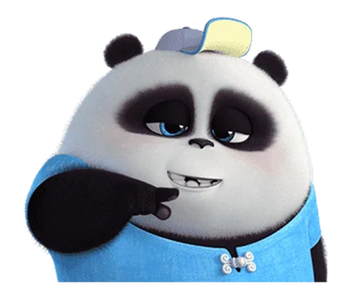 Стікер Telegram «Naughty Panda Pange» 🐼