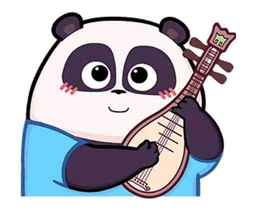 Эмодзи Naughty Panda Pange 🪕