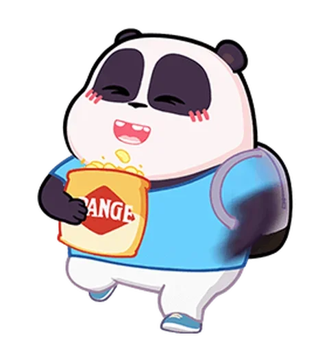 Telegram stiker «Naughty Panda Pange» 🍿