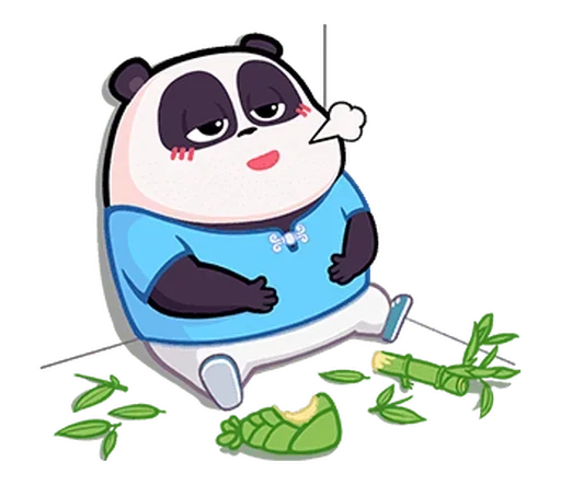 Эмодзи Naughty Panda Pange 🐼