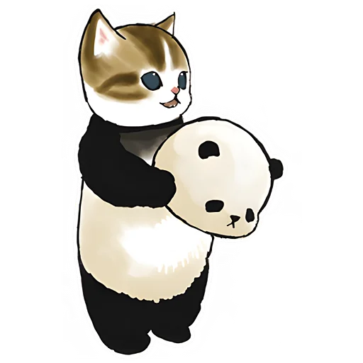 Telegram stiker «Панда и Нян» 🙃
