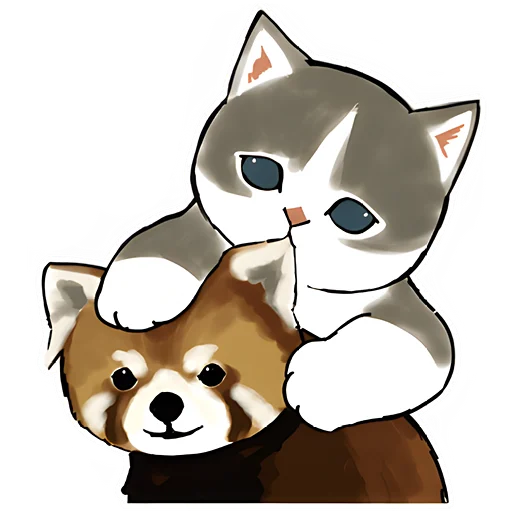 Telegram stiker «Панда и Нян» 🤤