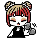 Panda Girl emoji 👋