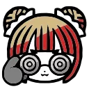 Panda Girl emoji 🤓