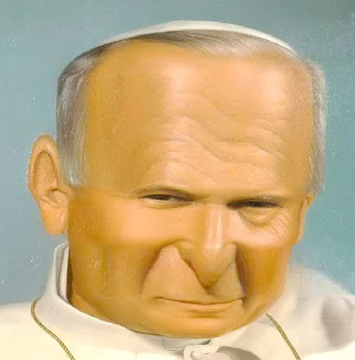 Стікер Telegram «Papieże reakcyjne» 😌