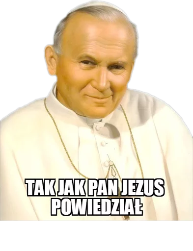Стикер Papieże reakcyjne 🖌