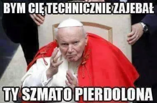 Стікер Papieże reakcyjne 😡