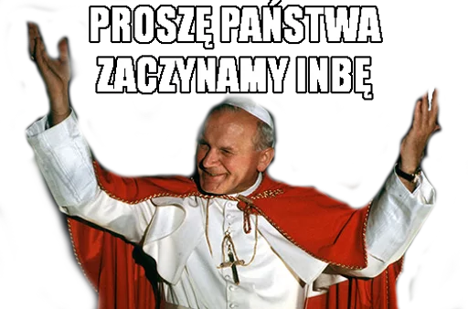 Стікер Telegram «Papieże reakcyjne» 🎉