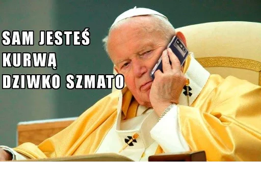Стікер Telegram «Papieże reakcyjne» 🗣