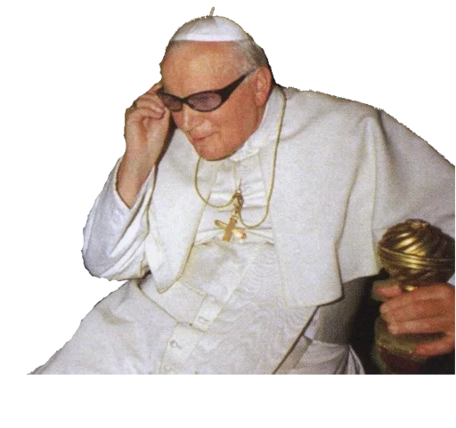 Стикер Telegram «Papieże reakcyjne» 😎