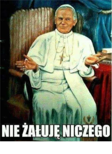 Стікер Telegram «Papieże reakcyjne» 👐