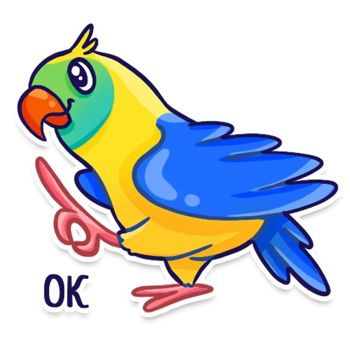 Стикер Telegram «Parrot» 👌