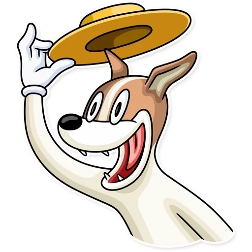 Telegram Sticker «Party Dog» 