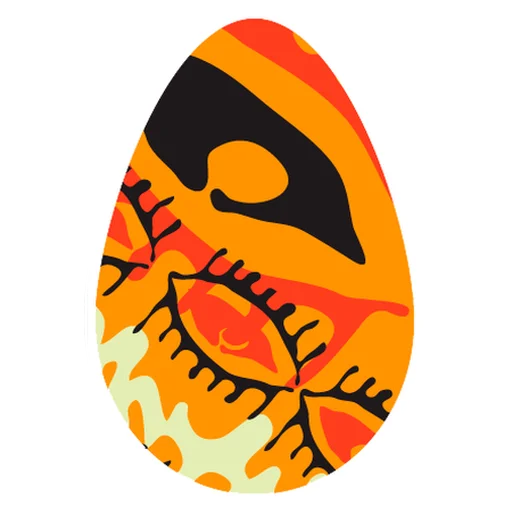 Стикер Telegram «Пасхальные яйца» 😡