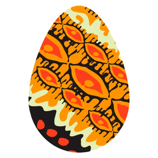 Telegram Sticker «Пасхальные яйца» 😒