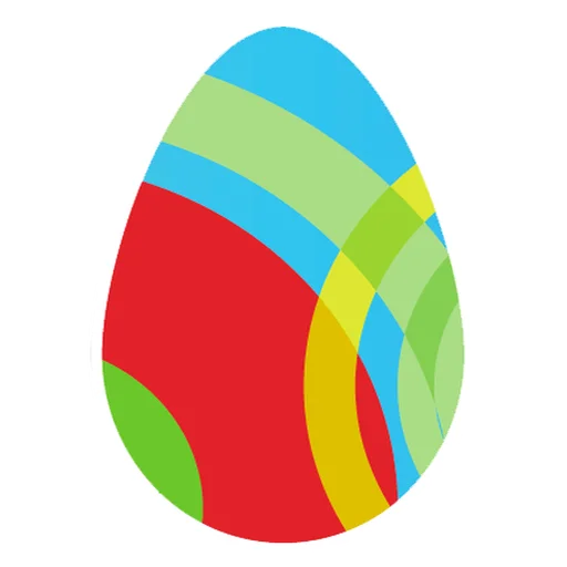 Стикер Telegram «Пасхальные яйца» 🤡