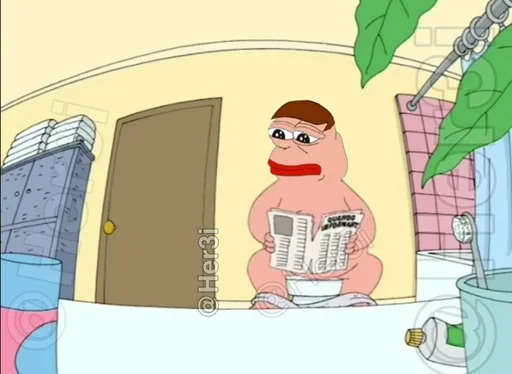 Стікер Telegram «Family Guy [ pepe 🐸 ] -» 🐸
