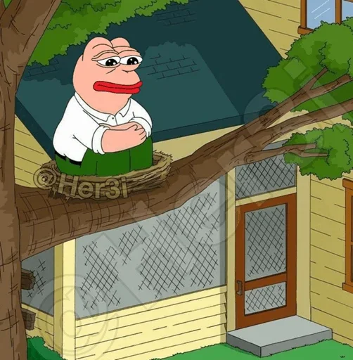 Telegram stiker «Family Guy [ pepe 🐸 ] -» 🐸