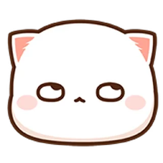 Peach Cat Mini Emojis  sticker 🙄