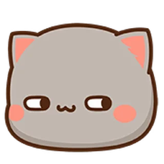 Peach Cat Mini Emojis  sticker 🙄