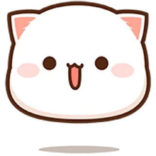Peach Cat Mini Emojis  sticker 😁