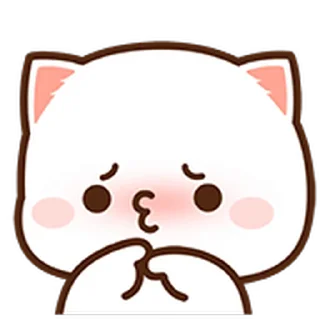 Peach Cat Mini Emojis  sticker 😚