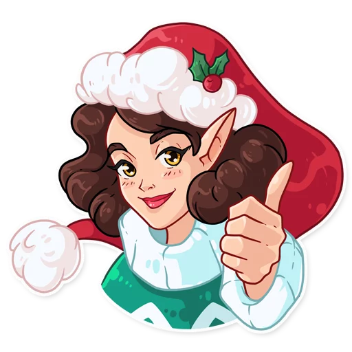 Telegram Sticker «Penelope the Elf» 👍