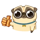 Telegram emoji Penny Pug