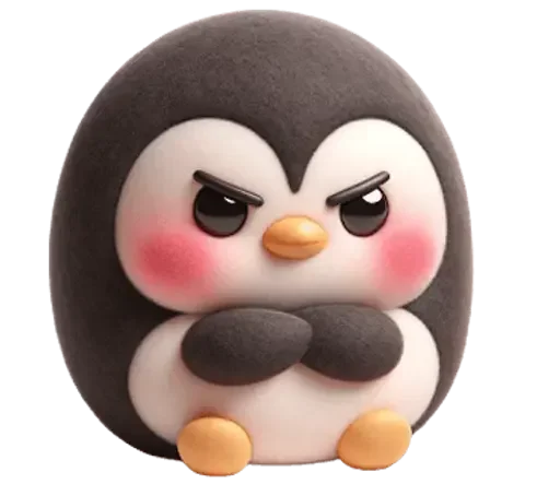 Penguins sticker 😠