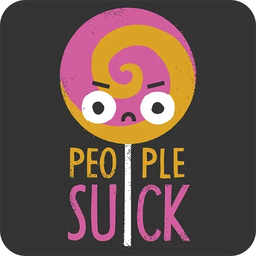 Telegram Sticker «People Suck» 😢
