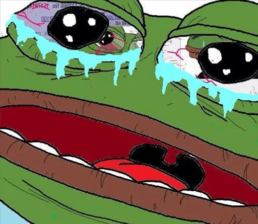 Pepe Crying? sticker 😭